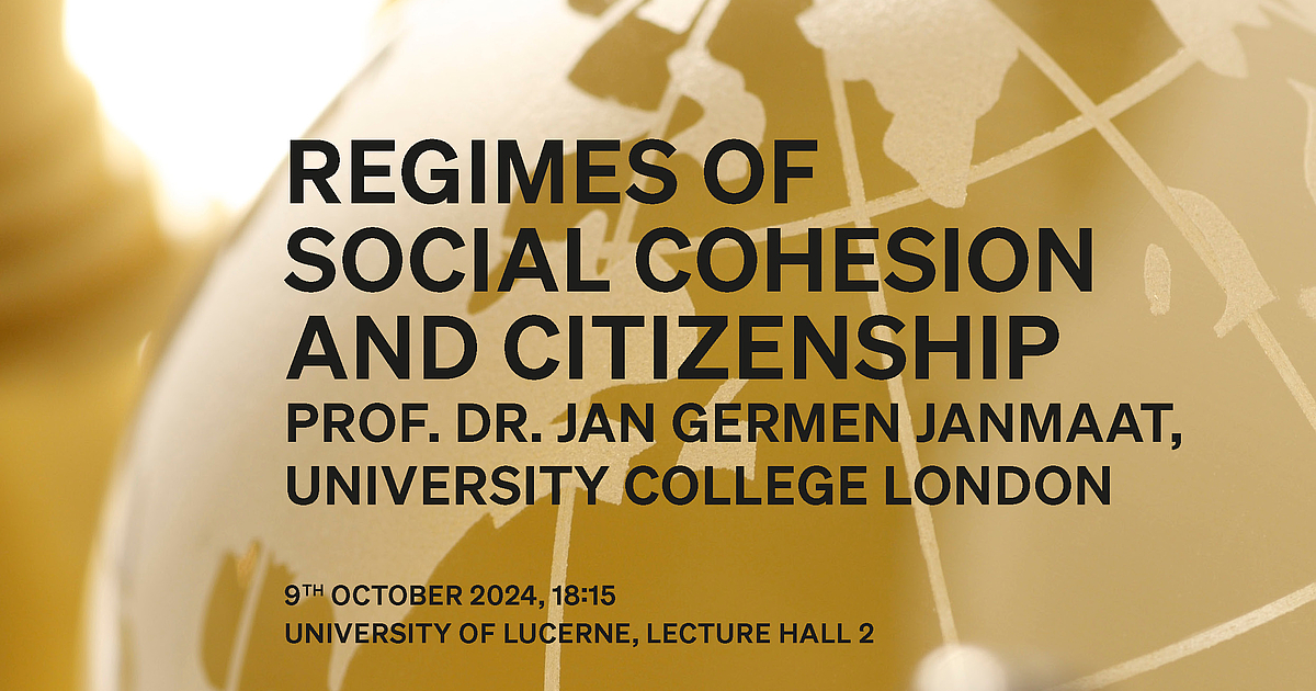 Regimes of Social Cohesion and Citizenship - Universität Luzern