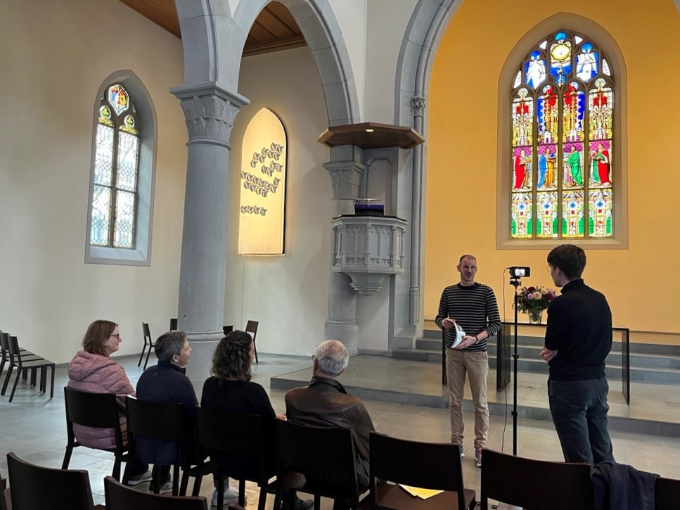 Zu Besuch in der Matthäuskirche bei Marcel Köppli